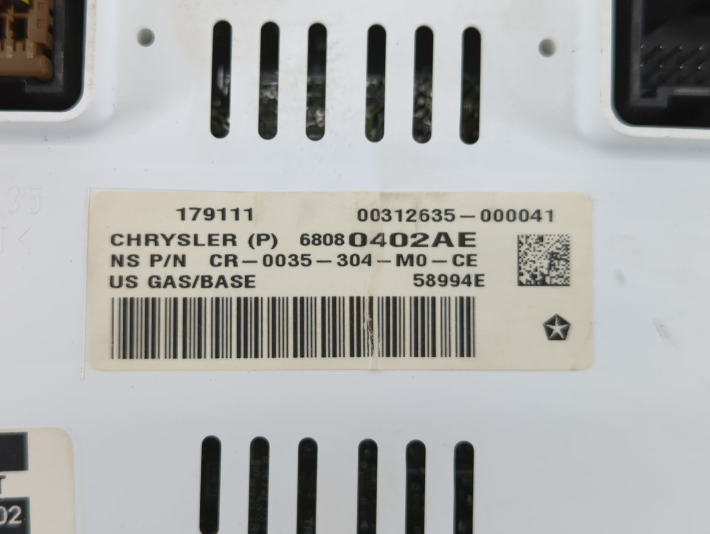 2011-2013 Jeep Compass Instrument Cluster Speedometer Gauges P/N:68080402AE 68080402AF, 68080402AD Fits Fits 2011 2012 2013 