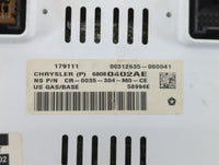 2011-2013 Jeep Compass Instrument Cluster Speedometer Gauges P/N:68080402AE 68080402AF, 68080402AD Fits Fits 2011 2012 2013 