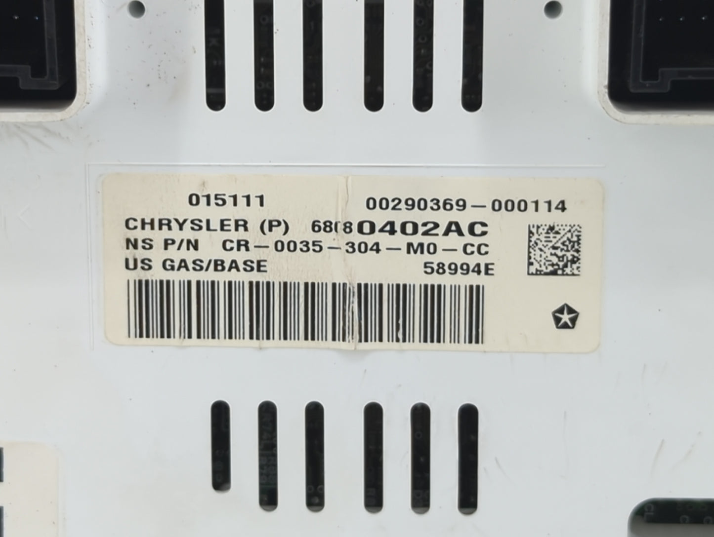 2011-2013 Jeep Compass Instrument Cluster Speedometer Gauges P/N:68080402AC Fits Fits 2011 2012 2013 OEM Used Auto Parts - O