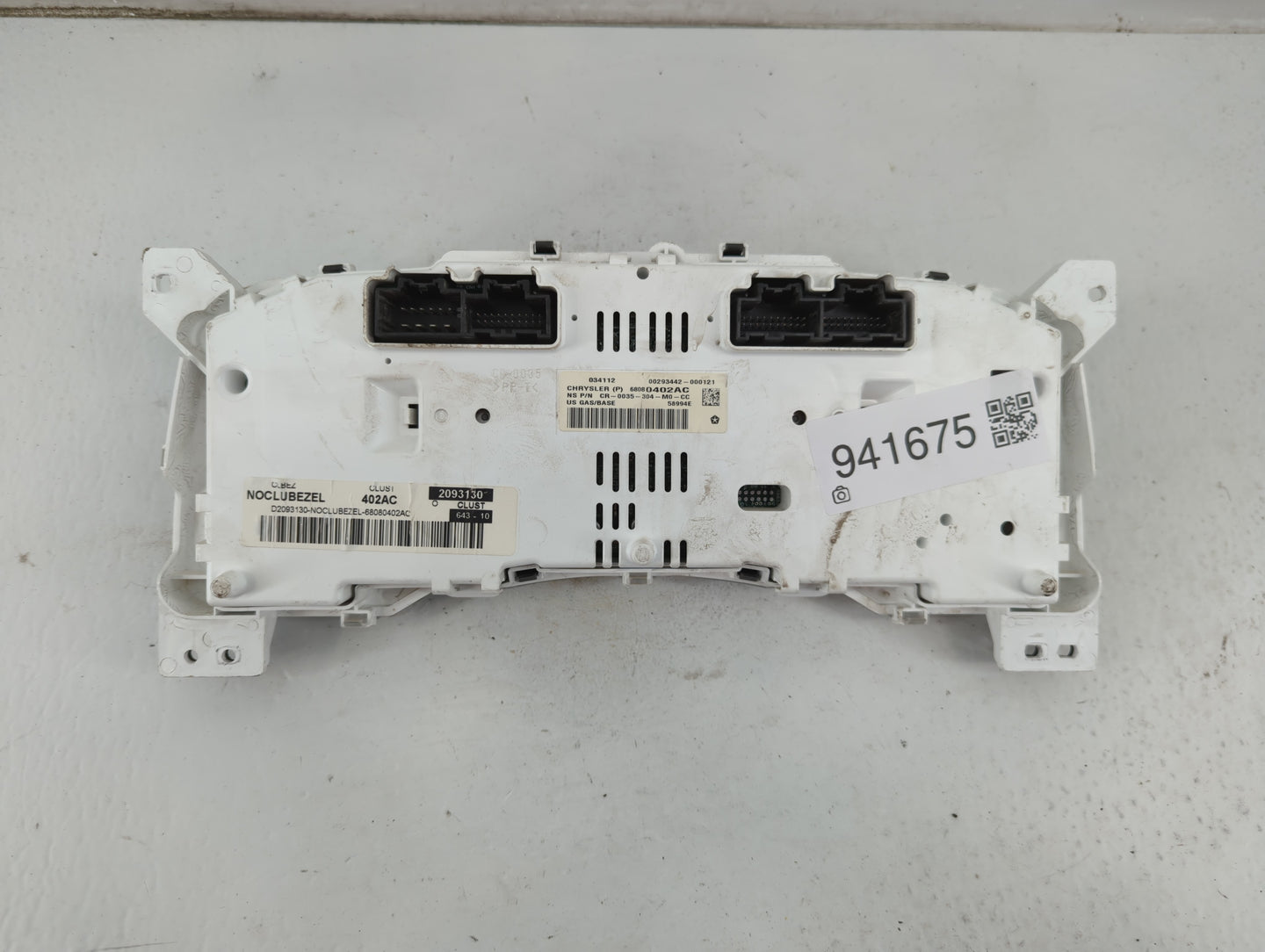 2011-2012 Jeep Compass Instrument Cluster Speedometer Gauges P/N:68080402AC Fits Fits 2011 2012 OEM Used Auto Parts - Oemuse