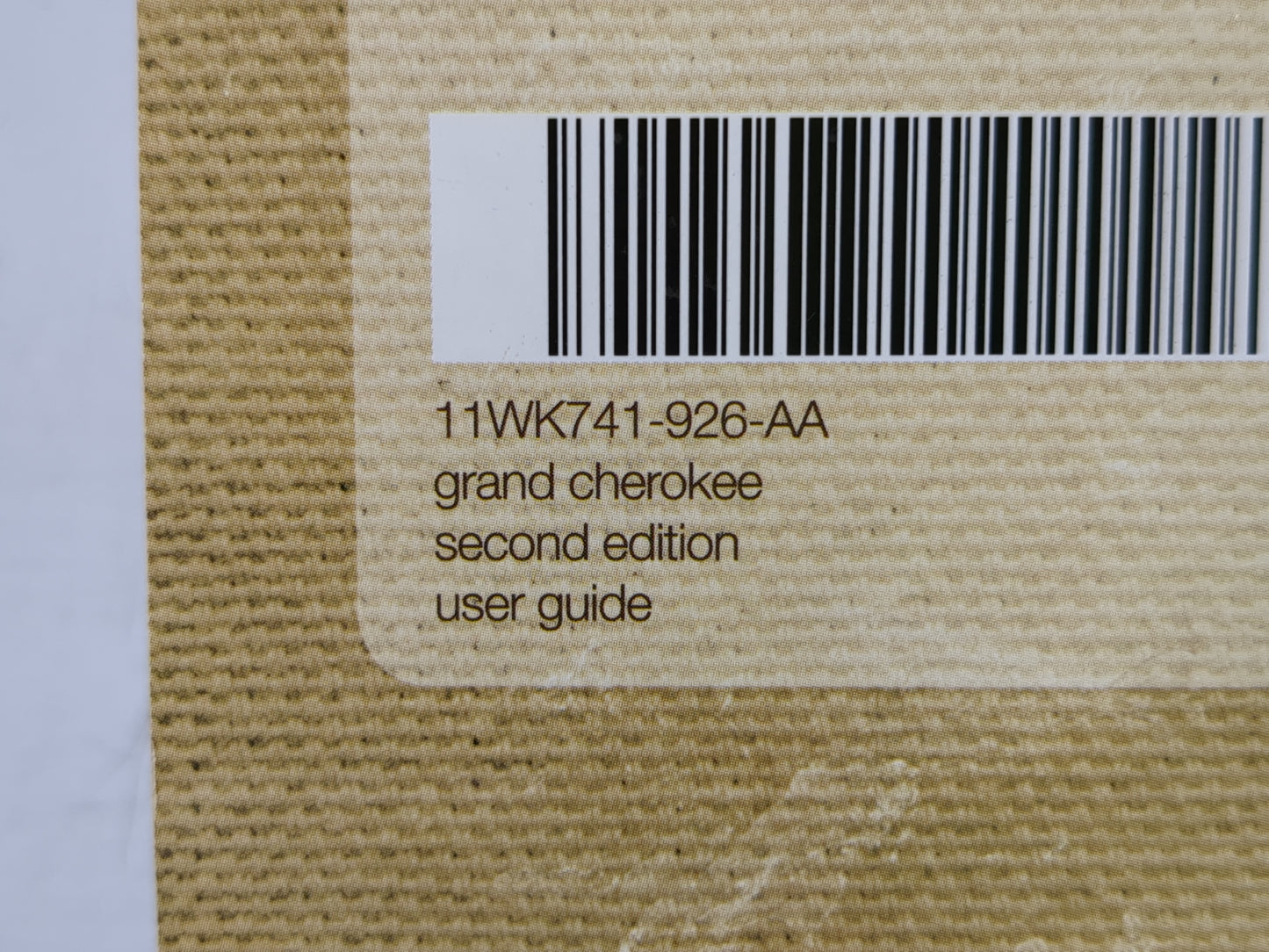 2011 Jeep Grand Cherokee Owners Manual Book Guide OEM Used Auto Parts - Oemusedautoparts1.com