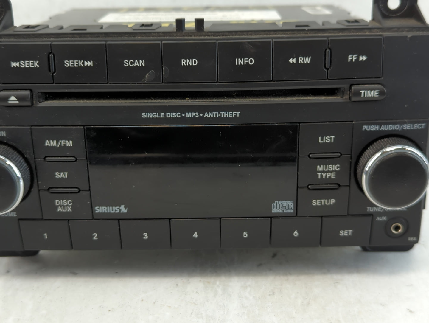 2011 Jeep Grand Cherokee Radio AM FM Cd Player Receiver Replacement P/N:P05091165AC Fits OEM Used Auto Parts - Oemusedautopa