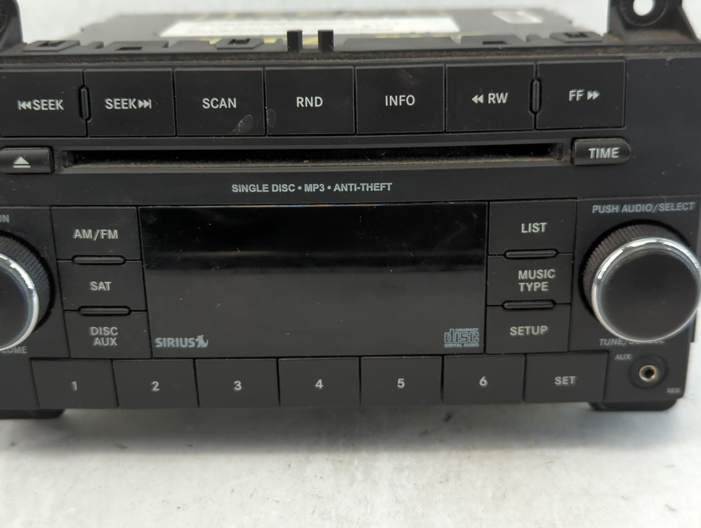 2011 Jeep Grand Cherokee Radio AM FM Cd Player Receiver Replacement P/N:P05091165AC Fits OEM Used Auto Parts - Oemusedautopa