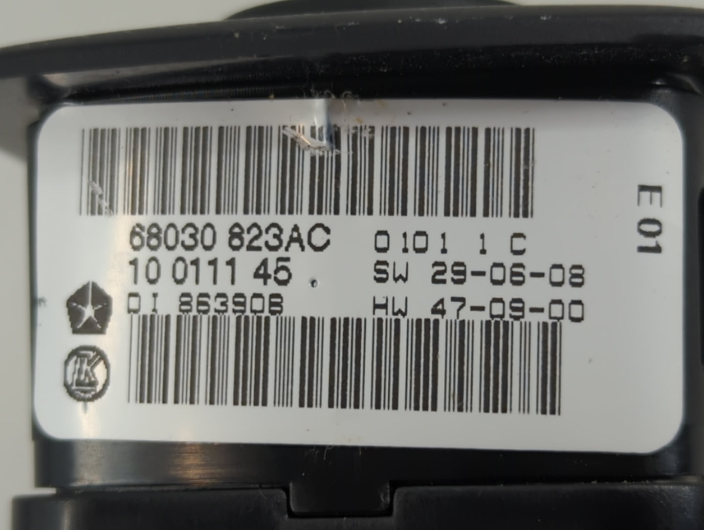 2011-2013 Jeep Grand Cherokee Master Power Window Switch Replacement Driver Side Left P/N:68030 823AC Fits Fits 2011 2012 20