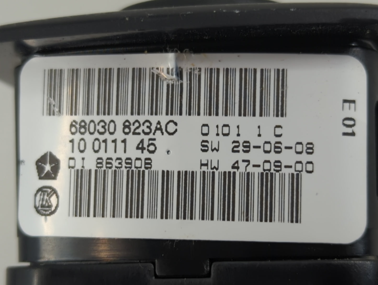 2011-2013 Jeep Grand Cherokee Master Power Window Switch Replacement Driver Side Left P/N:68030 823AC Fits Fits 2011 2012 20