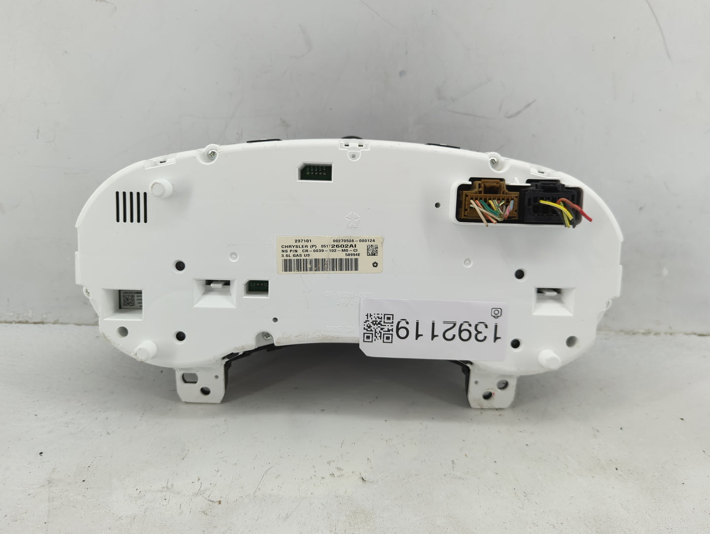 2011 Jeep Grand Cherokee Instrument Cluster Speedometer Gauges P/N:05172602AI Fits OEM Used Auto Parts - Oemusedautoparts1.c