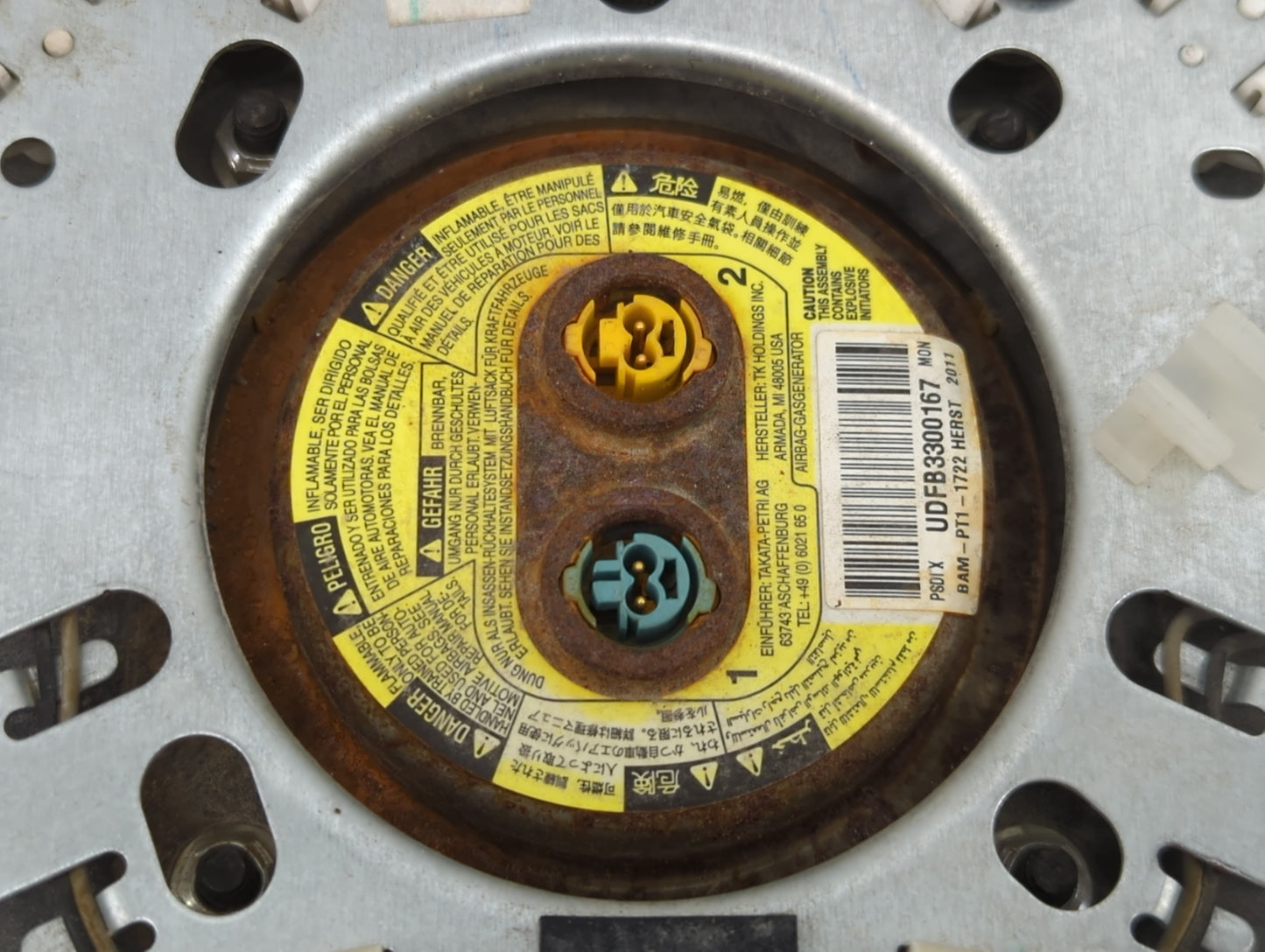 2011 Jeep Grand Cherokee Air Bag Driver Left Steering Wheel Mounted Fits OEM Used Auto Parts - Oemusedautoparts1.com