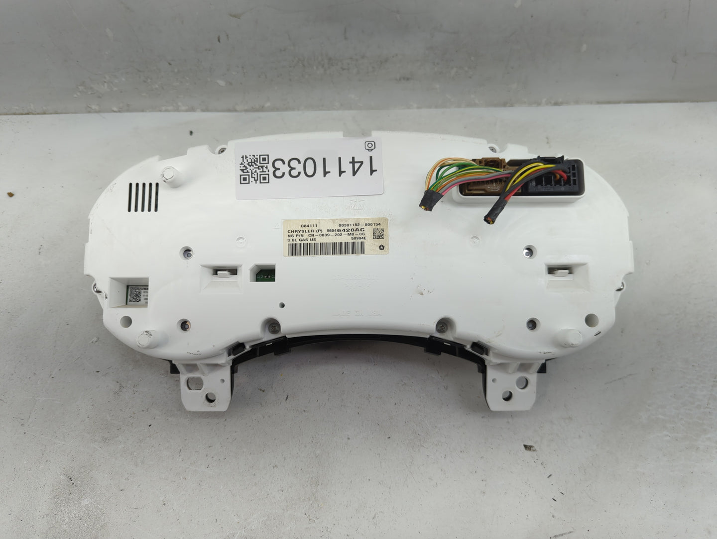 2011 Jeep Grand Cherokee Instrument Cluster Speedometer Gauges P/N:56046428AC Fits OEM Used Auto Parts - Oemusedautoparts1.c