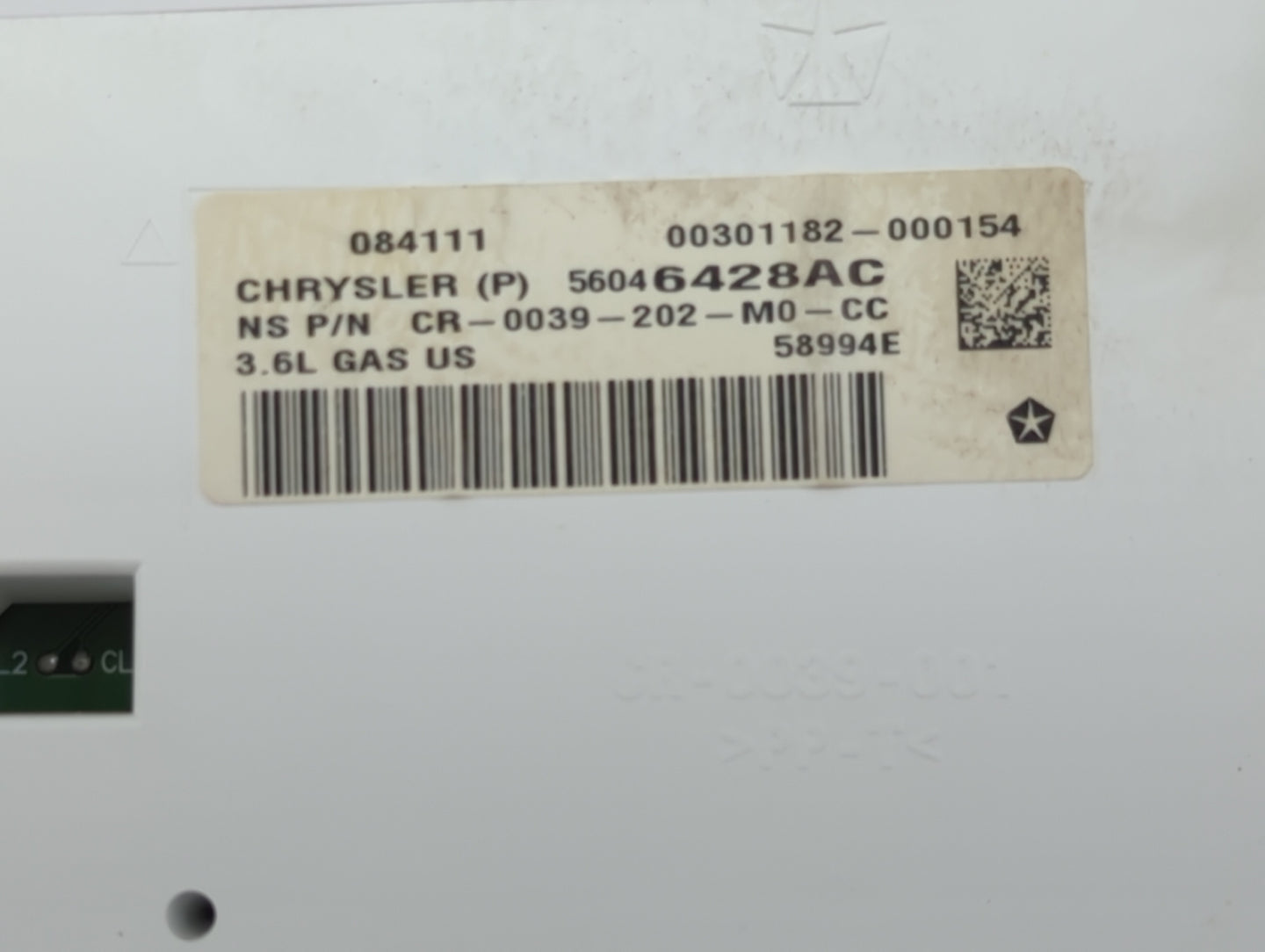 2011 Jeep Grand Cherokee Instrument Cluster Speedometer Gauges P/N:56046428AC Fits OEM Used Auto Parts - Oemusedautoparts1.c