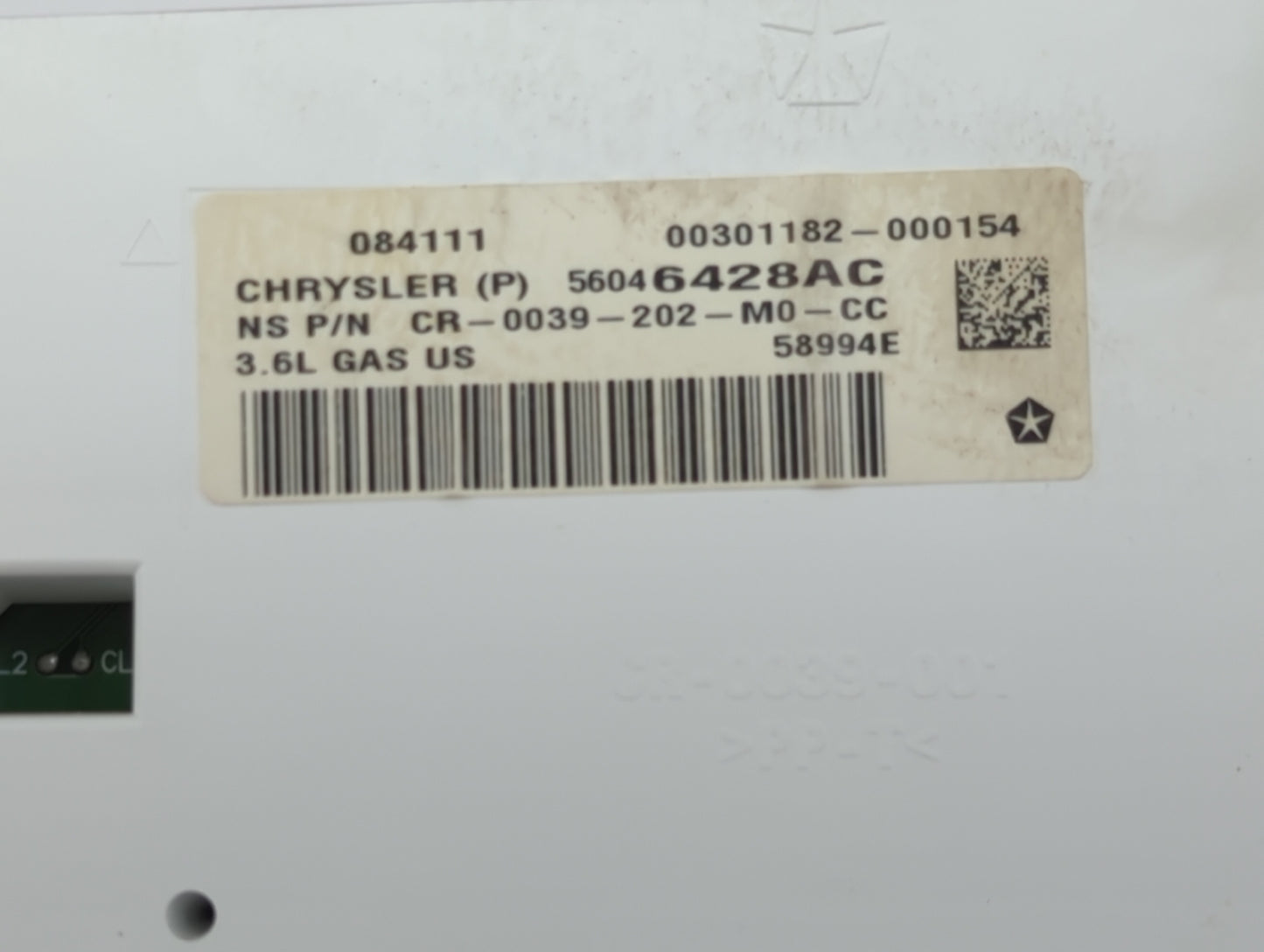 2011 Jeep Grand Cherokee Instrument Cluster Speedometer Gauges P/N:56046428AC Fits OEM Used Auto Parts - Oemusedautoparts1.c
