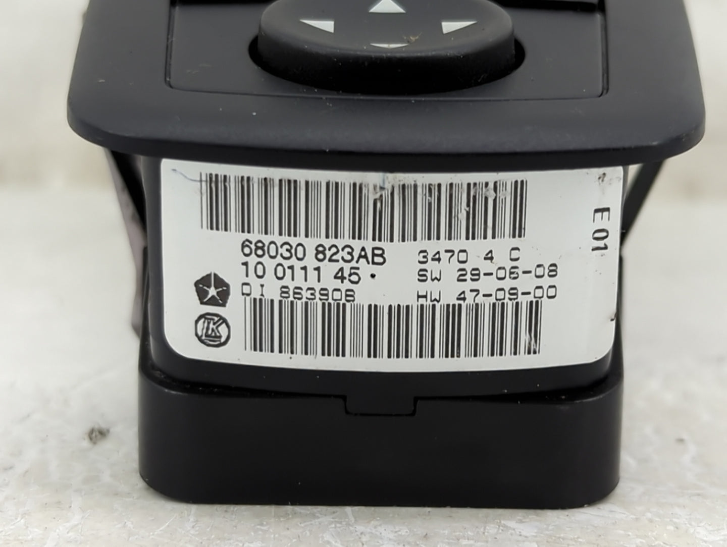 2011-2013 Jeep Grand Cherokee Master Power Window Switch Replacement Driver Side Left P/N:68030823AB Fits Fits 2011 2012 201