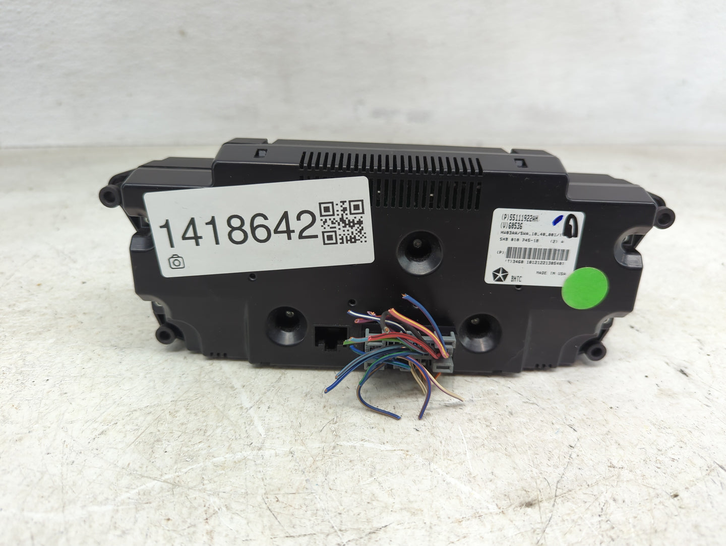 2011-2013 Jeep Grand Cherokee Climate Control Module Temperature AC/Heater Replacement P/N:55111922AH Fits Fits 2011 2012 20