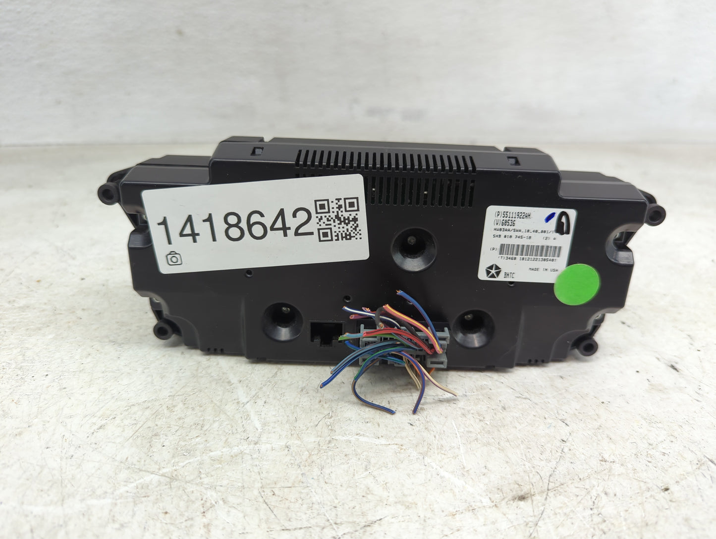 2011-2013 Jeep Grand Cherokee Climate Control Module Temperature AC/Heater Replacement P/N:55111922AH Fits Fits 2011 2012 20