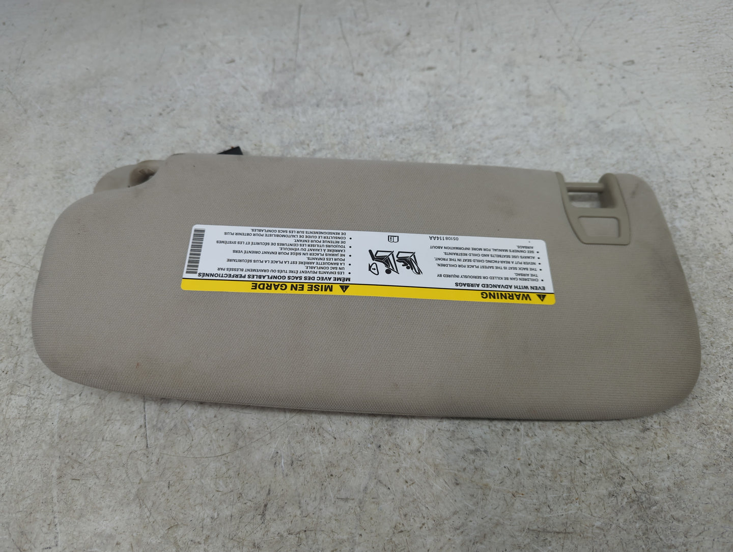 2011-2013 Jeep Grand Cherokee Sun Visor Shade Replacement Passenger Right Mirror Fits OEM Used Auto Parts - Oemusedautoparts