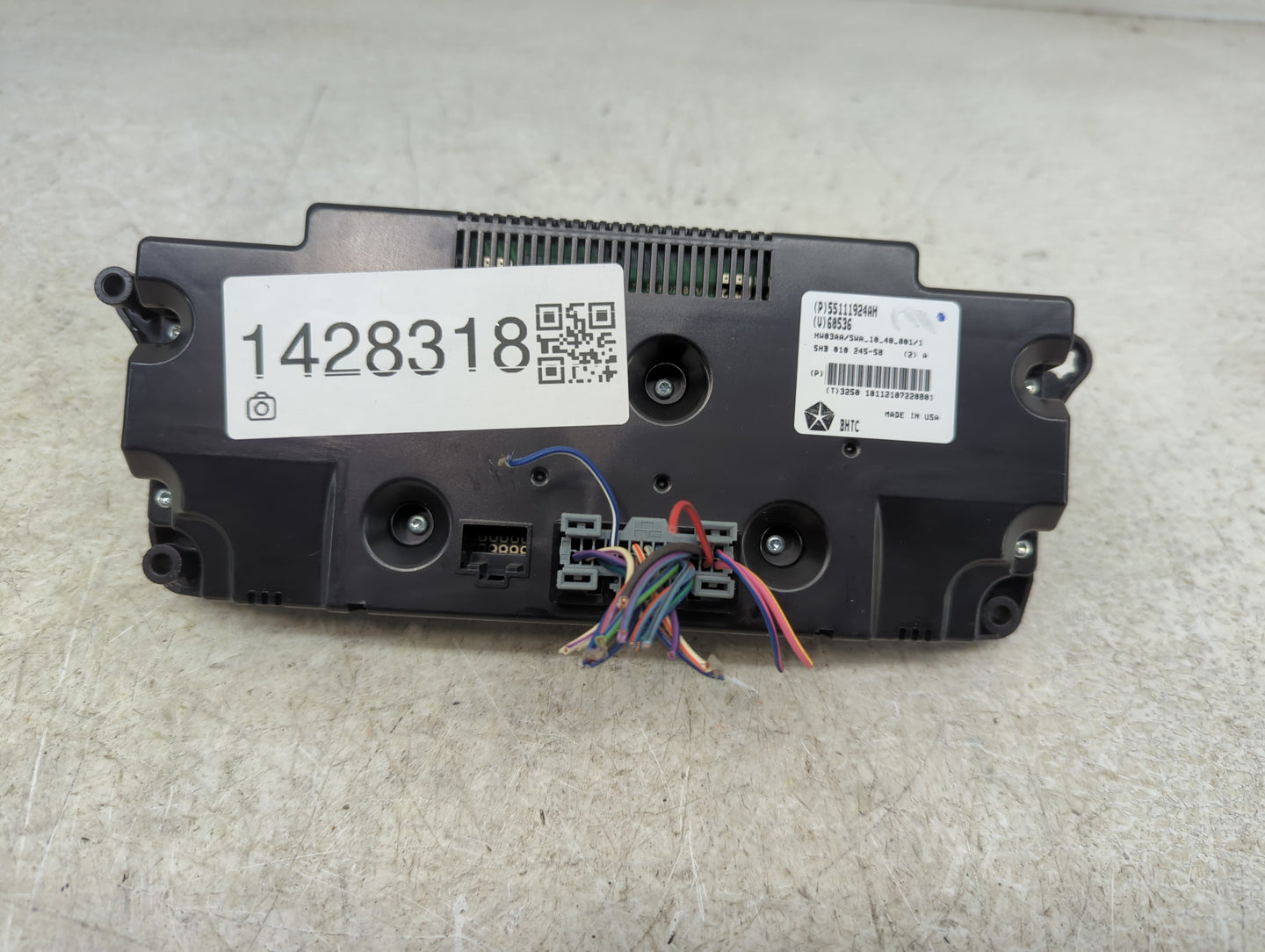 2011-2013 Jeep Grand Cherokee Climate Control Module Temperature AC/Heater Replacement P/N:55111924AH Fits Fits 2011 2012 20
