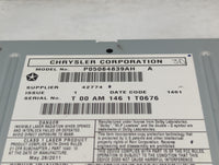 2011 Jeep Grand Cherokee Radio AM FM Cd Player Receiver Replacement P/N:P05064839AH Fits OEM Used Auto Parts - Oemusedautopa