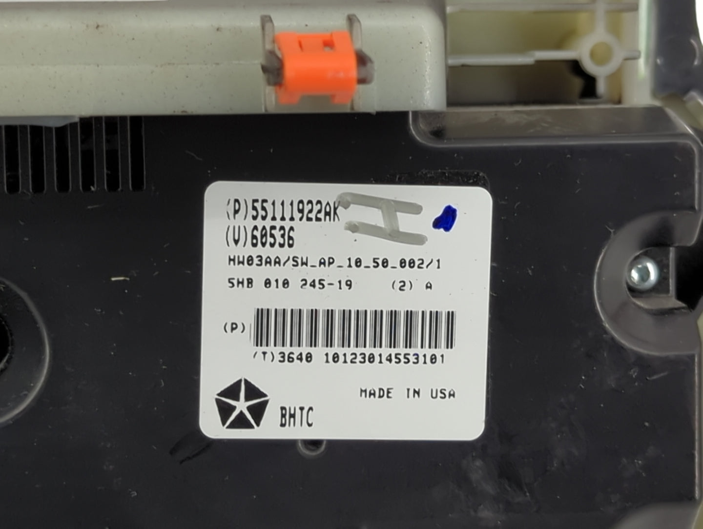 2011-2013 Jeep Grand Cherokee Climate Control Module Temperature AC/Heater Replacement P/N:55111922AK Fits Fits 2011 2012 20