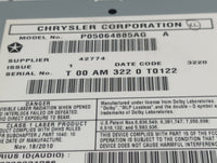 2011 Jeep Grand Cherokee Radio AM FM Cd Player Receiver Replacement P/N:P05064885AG Fits OEM Used Auto Parts - Oemusedautopa