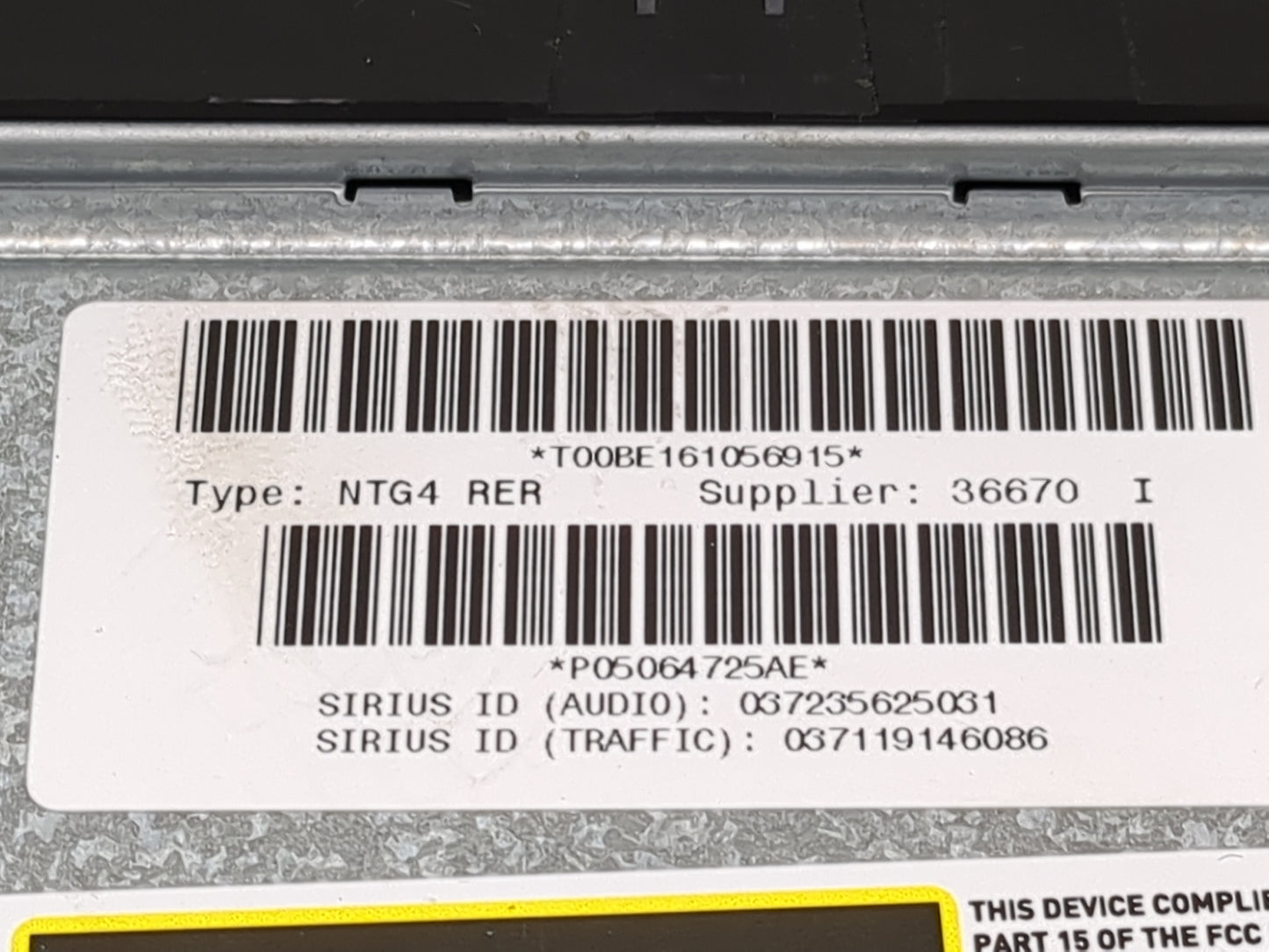 2011 Jeep Grand Cherokee Radio AM FM Cd Player Receiver Replacement P/N:P05064725AE T00BE161056915 Fits OEM Used Auto Parts 