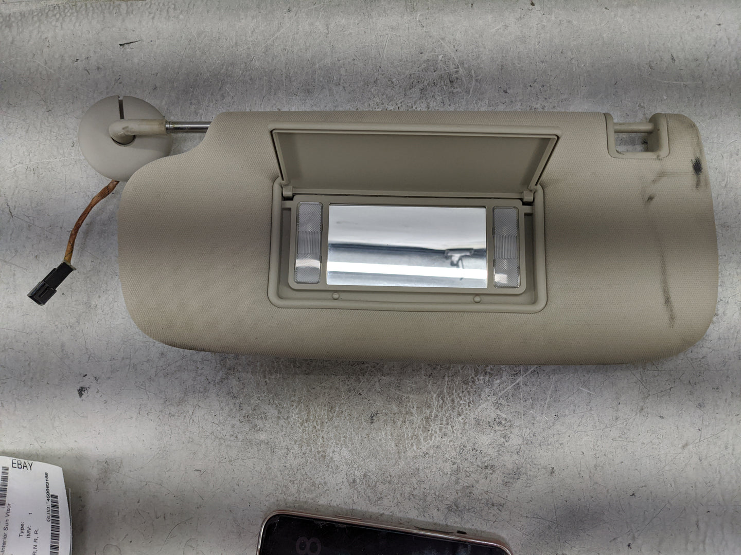 2011-2013 Jeep Grand Cherokee Sun Visor Shade Replacement Driver Left Mirror Fits OEM Used Auto Parts - Oemusedautoparts1.co