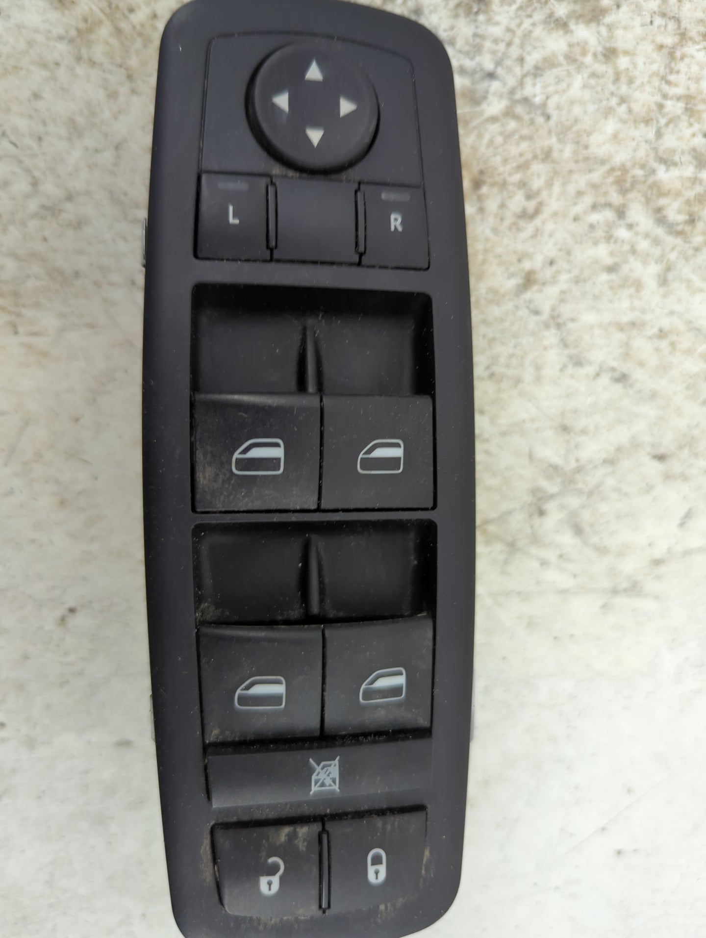 2011-2013 Jeep Grand Cherokee Master Power Window Switch Replacement Driver Side Left P/N:68030823AB 1001114 5 Fits OEM Used