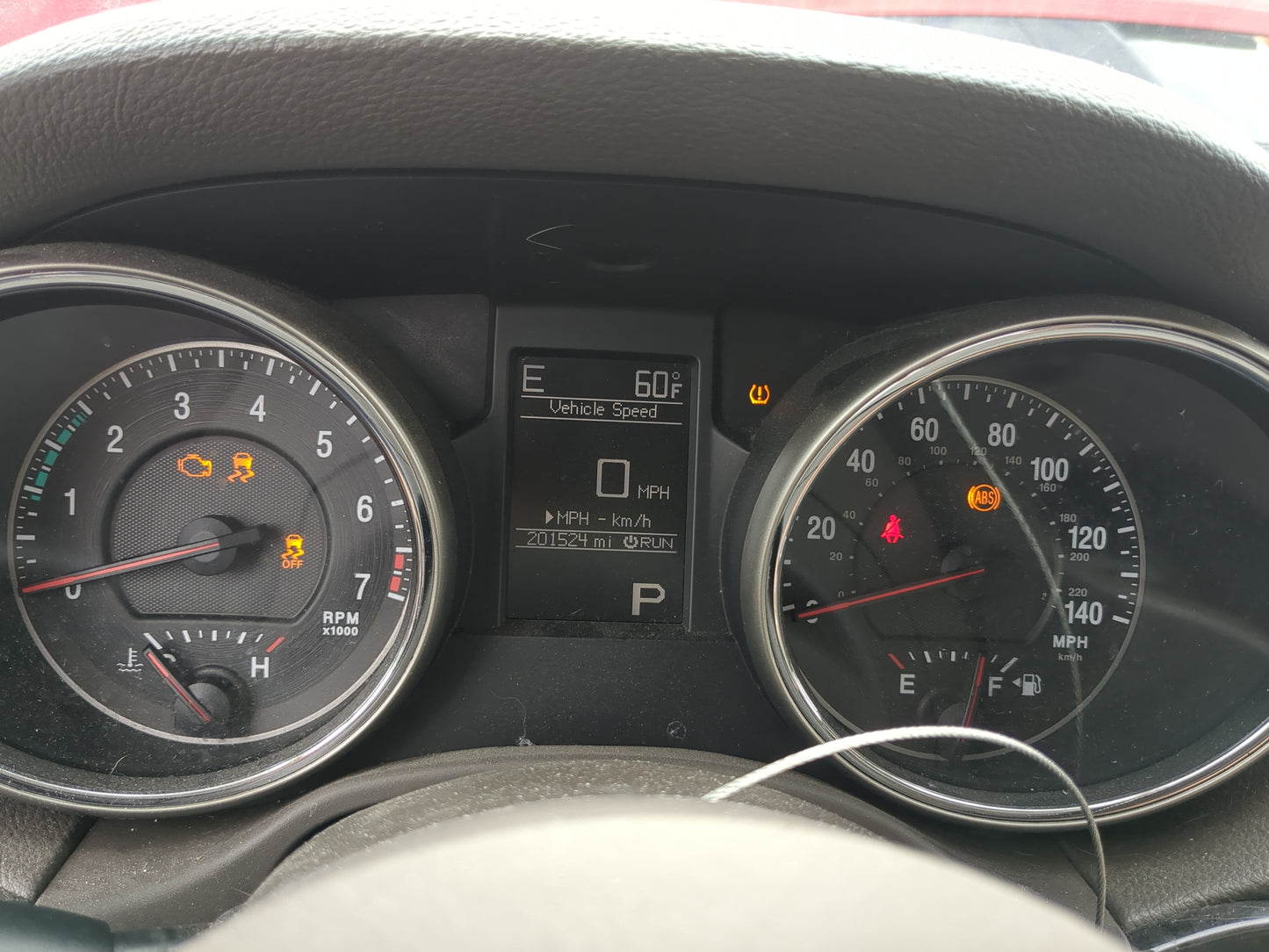 2011 Jeep Grand Cherokee Instrument Cluster Speedometer Gauges Miles:202K Fits OEM Used Auto Parts - Oemusedautoparts1.com