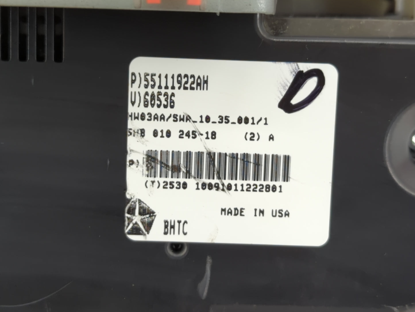 2011-2013 Jeep Grand Cherokee Climate Control Module Temperature AC/Heater Replacement P/N:55111922AH Fits Fits 2011 2012 20