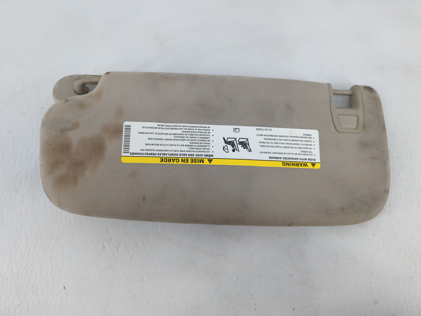 2011-2013 Jeep Grand Cherokee Sun Visor Shade Replacement Passenger Right Mirror Fits OEM Used Auto Parts - Oemusedautoparts