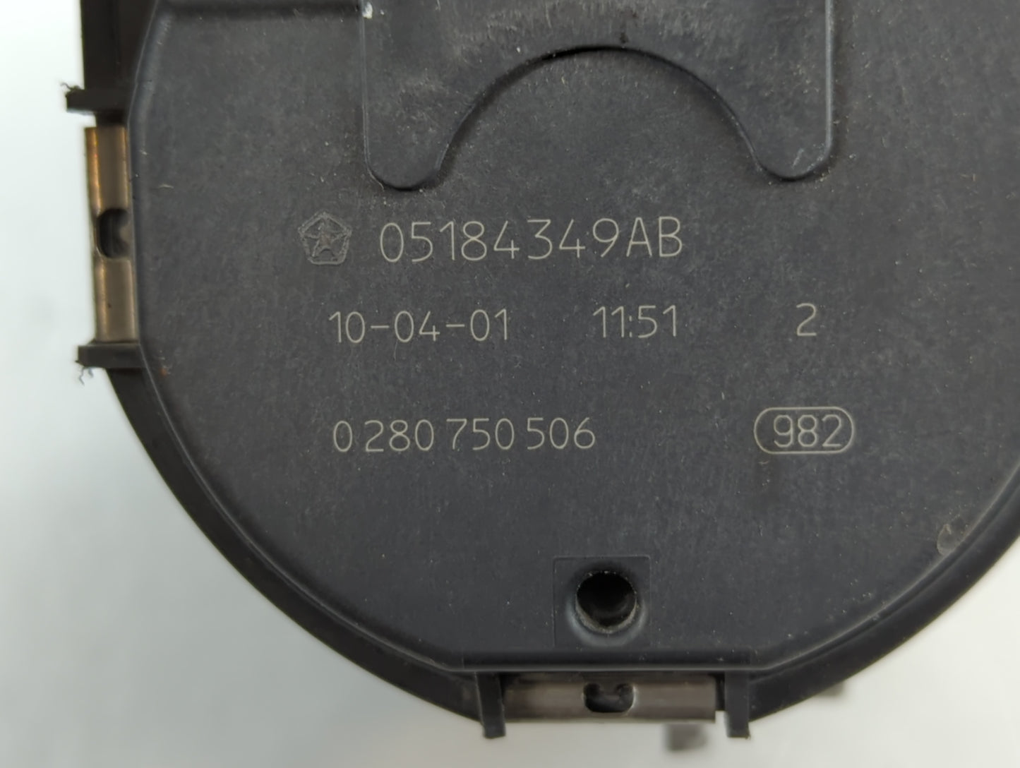 2011-2022 Jeep Grand Cherokee Throttle Body P/N:0 280 750 506 05184349AB Fits OEM Used Auto Parts - Oemusedautoparts1.com