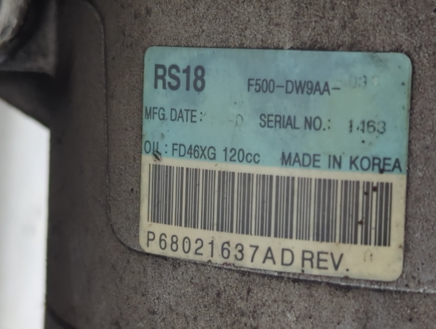 2011-2015 Jeep Grand Cherokee Air Conditioning A/c Ac Compressor Oem - Oemusedautoparts1.com