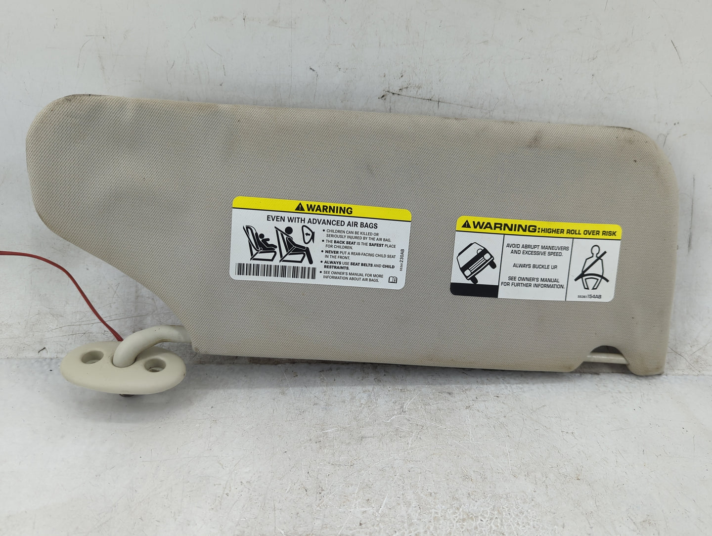 2008-2012 Jeep Liberty Sun Visor Shade Replacement Driver Left Mirror Fits Fits 2008 2009 2010 2011 2012 OEM Used Auto Parts