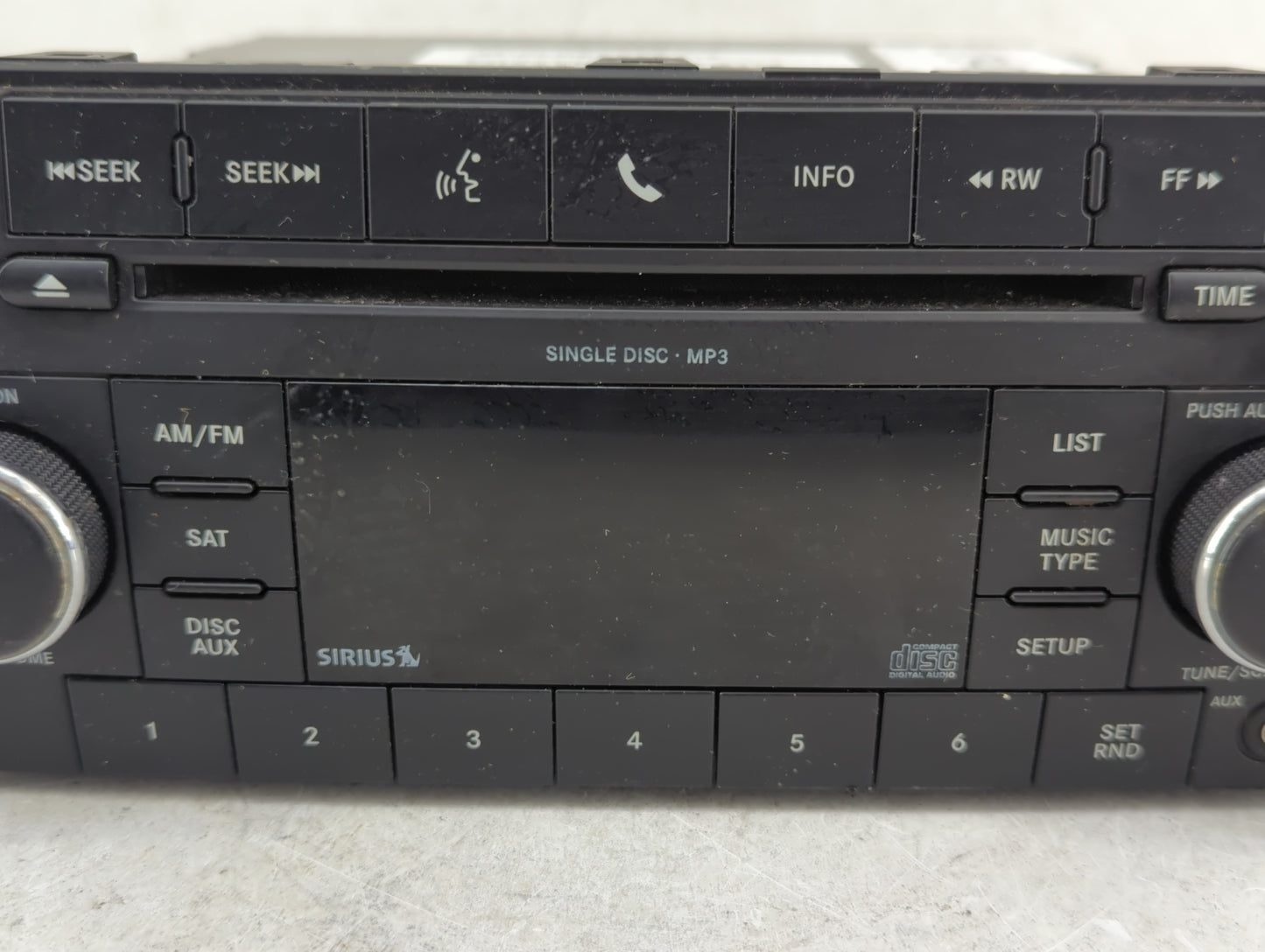 2009-2011 Jeep Liberty Radio AM FM Cd Player Receiver Replacement P/N:05091117AC Fits Fits 2008 2009 2010 2011 OEM Used Auto