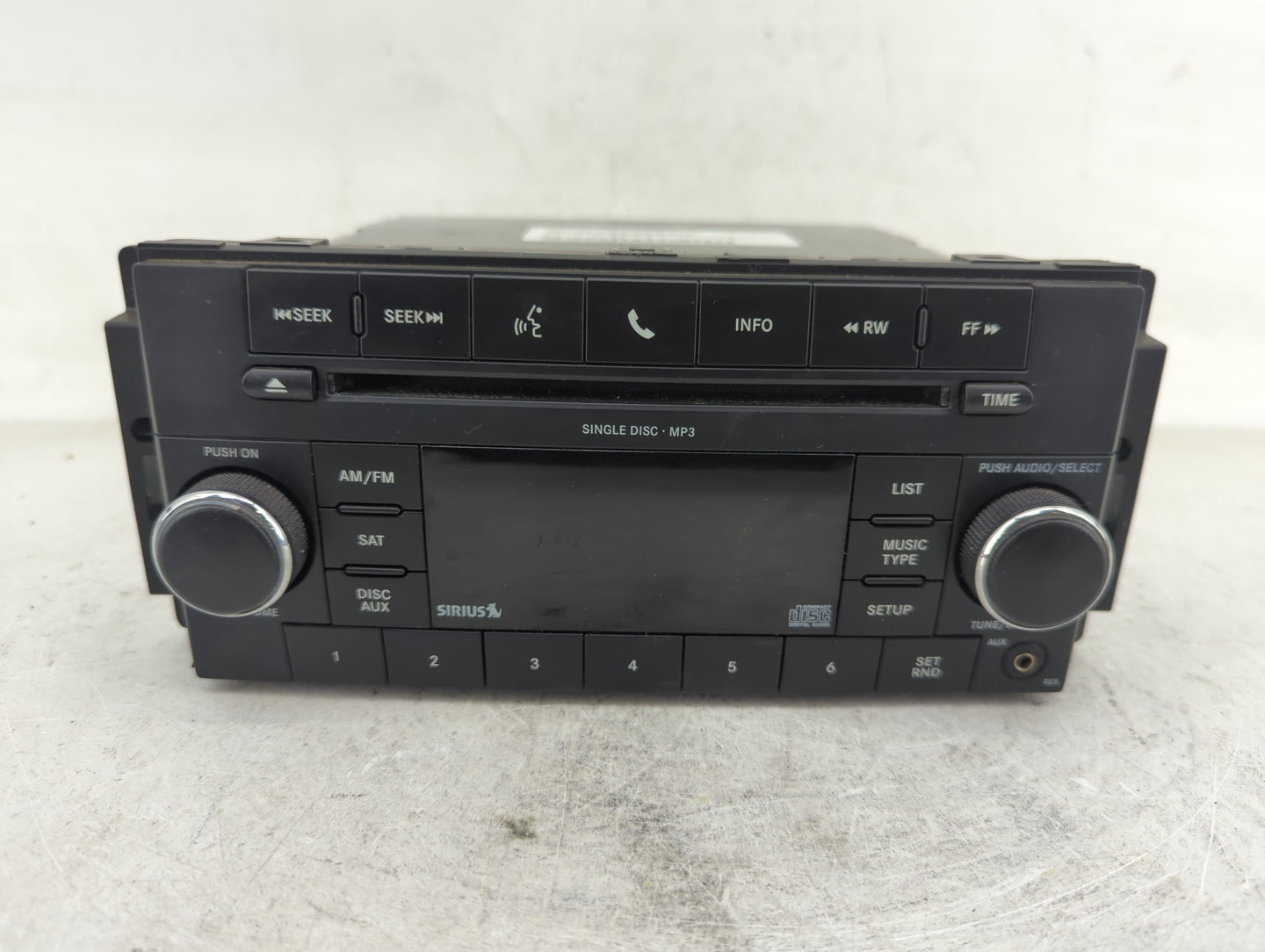2009-2011 Jeep Liberty Radio AM FM Cd Player Receiver Replacement P/N:P05091228AD Fits Fits 2008 2009 2010 2011 OEM Used Aut