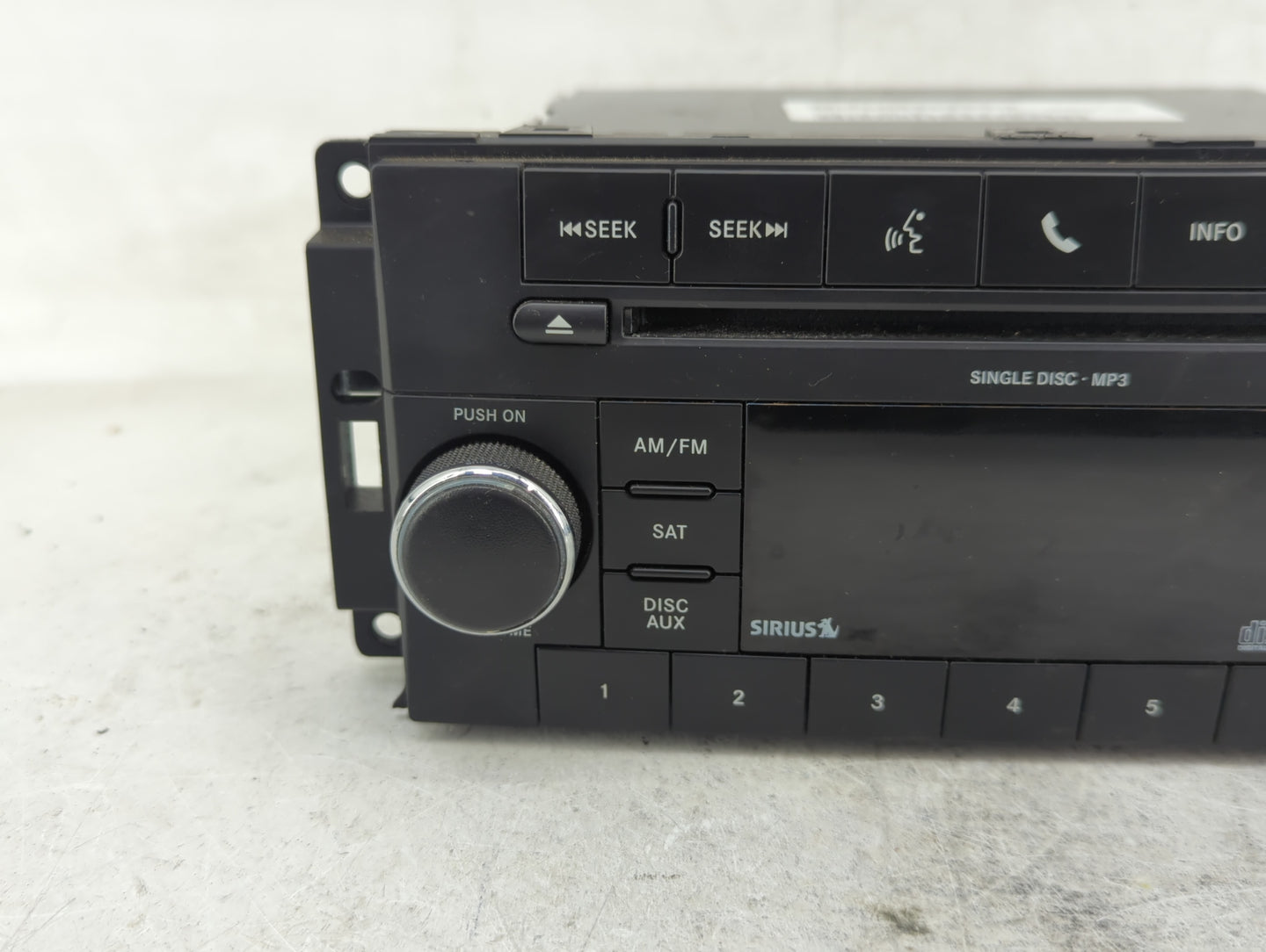 2009-2011 Jeep Liberty Radio AM FM Cd Player Receiver Replacement P/N:P05091228AD Fits Fits 2008 2009 2010 2011 OEM Used Aut