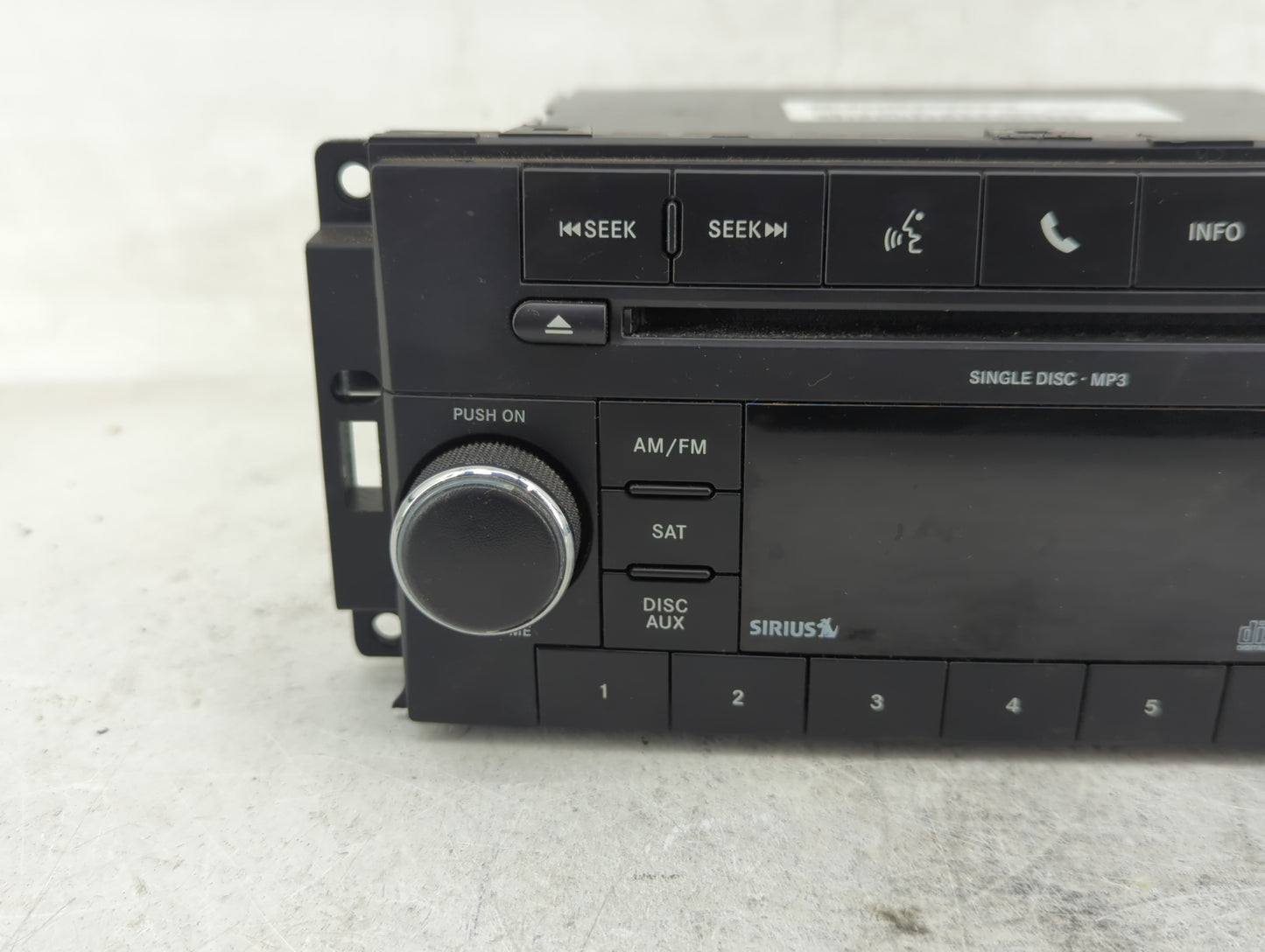 2009-2011 Jeep Liberty Radio AM FM Cd Player Receiver Replacement P/N:P05091228AD Fits Fits 2008 2009 2010 2011 OEM Used Aut