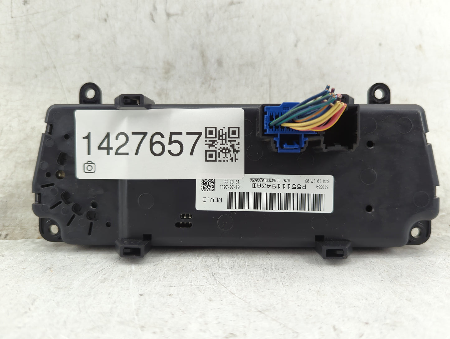 2010-2012 Jeep Liberty Climate Control Module Temperature AC/Heater Replacement P/N:55111943AD Fits Fits 2010 2011 2012 OEM 