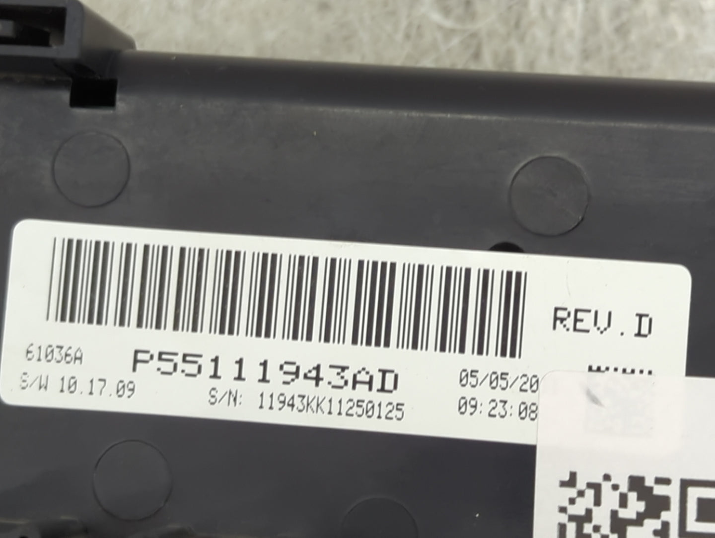 2011 Jeep Liberty Climate Control Module Temperature AC/Heater Replacement P/N:P55111943AD Fits OEM Used Auto Parts - Oemuse