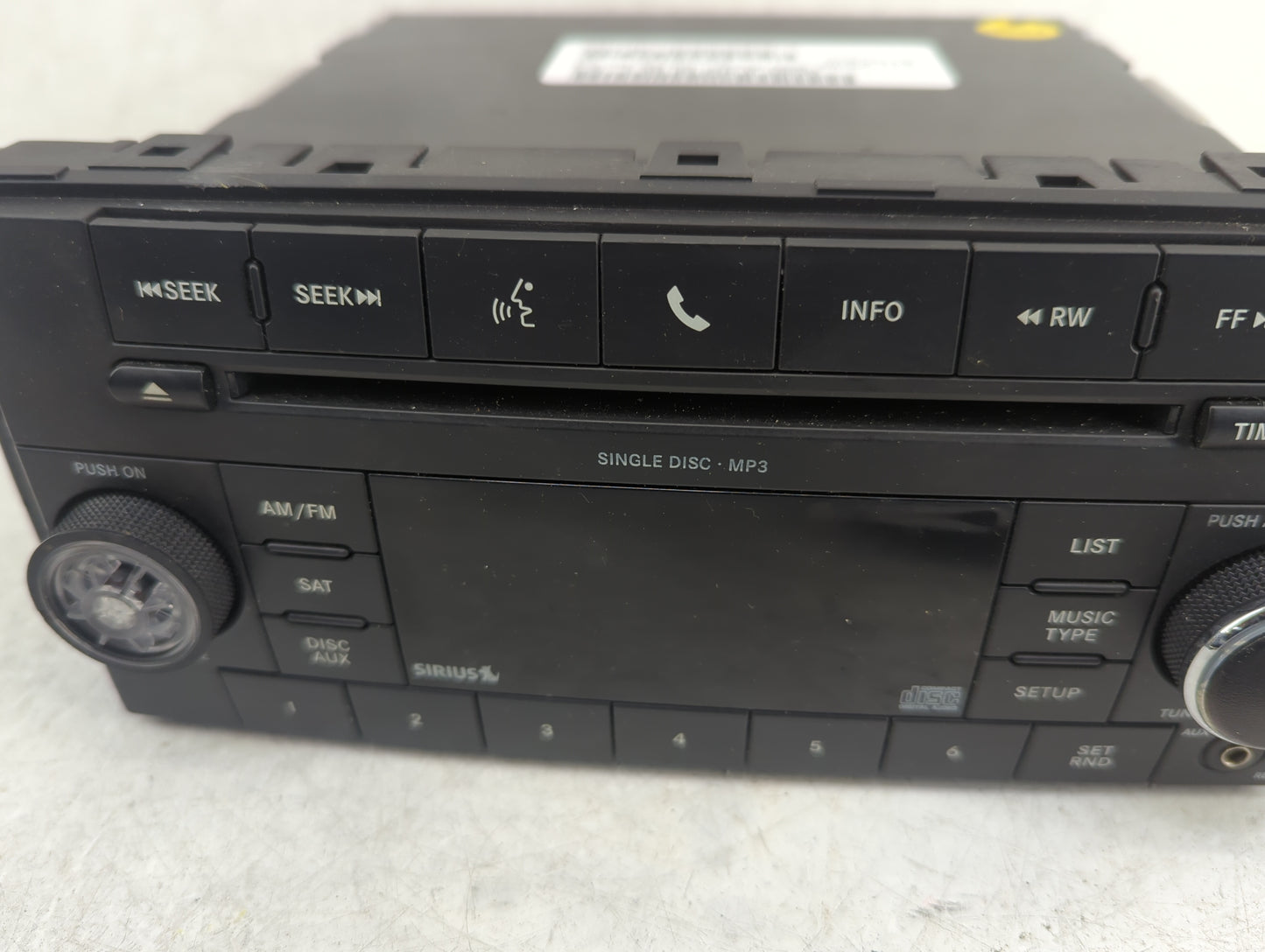 2009-2011 Jeep Liberty Radio AM FM Cd Player Receiver Replacement P/N:P05091228AC QH3ALG Fits Fits 2008 2009 2010 2011 OEM U