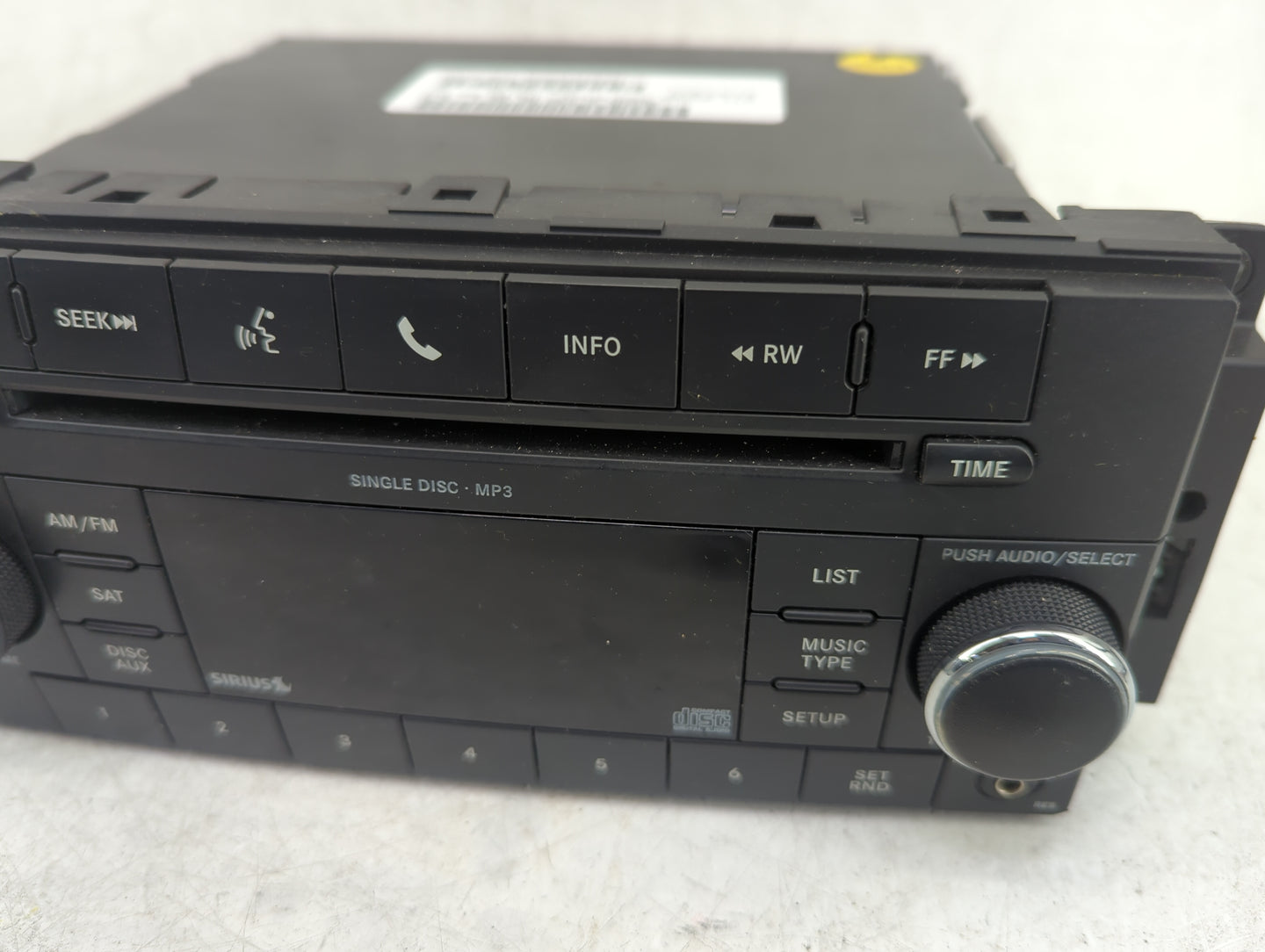 2009-2011 Jeep Liberty Radio AM FM Cd Player Receiver Replacement P/N:P05091228AC QH3ALG Fits Fits 2008 2009 2010 2011 OEM U