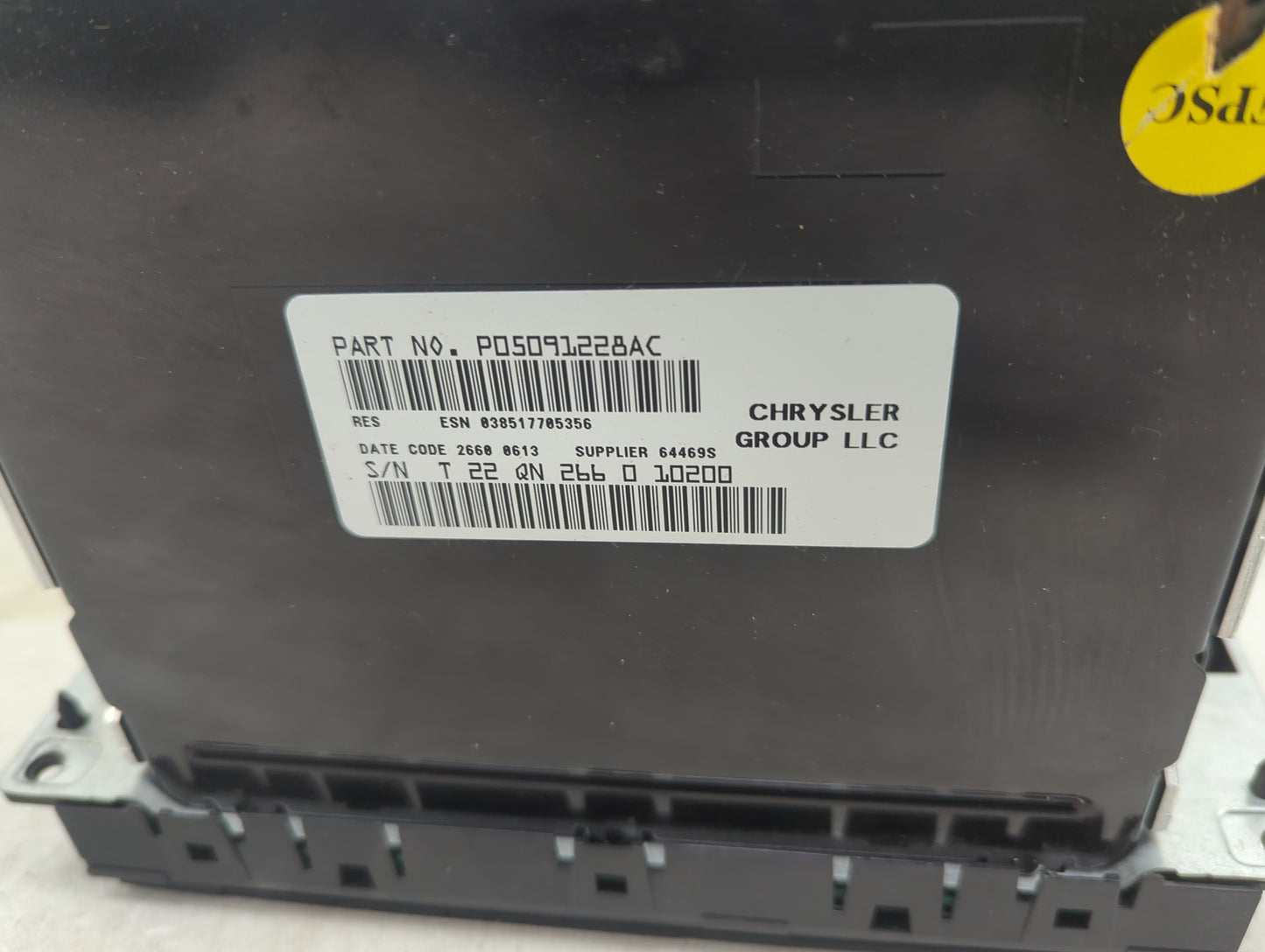 2009-2011 Jeep Liberty Radio AM FM Cd Player Receiver Replacement P/N:P05091228AC QH3ALG Fits Fits 2008 2009 2010 2011 OEM U
