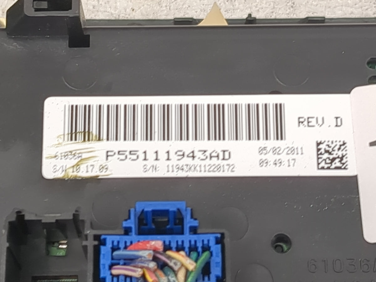2010-2012 Jeep Liberty Climate Control Module Temperature AC/Heater Replacement P/N:P55111943AD Fits Fits 2010 2011 2012 OEM