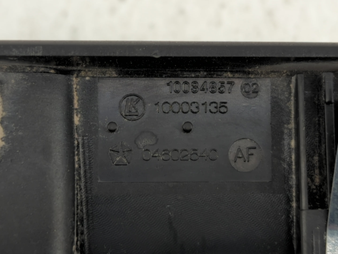 2008-2012 Jeep Liberty Master Power Window Switch Replacement Driver Side Left P/N:04602540AF 04602533 Fits OEM Used Auto Pa