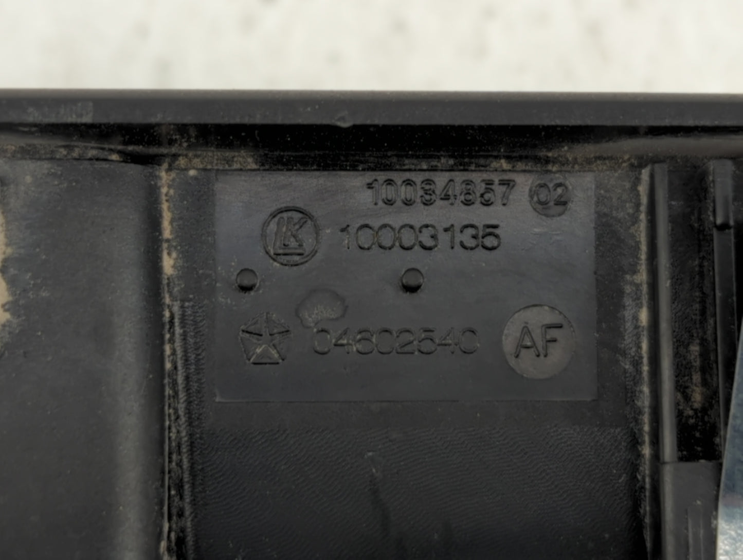 2008-2012 Jeep Liberty Master Power Window Switch Replacement Driver Side Left P/N:04602540AF 04602533 Fits OEM Used Auto Pa
