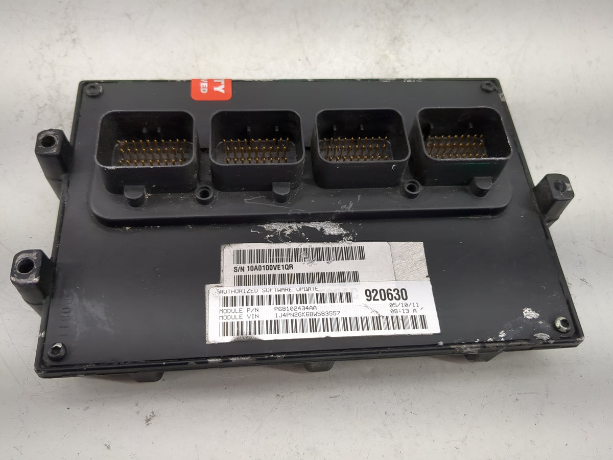 2011 Jeep Liberty PCM Engine Control Computer ECU ECM PCU OEM P/N:P68102434AA Fits OEM Used Auto Parts - Oemusedautoparts1.c