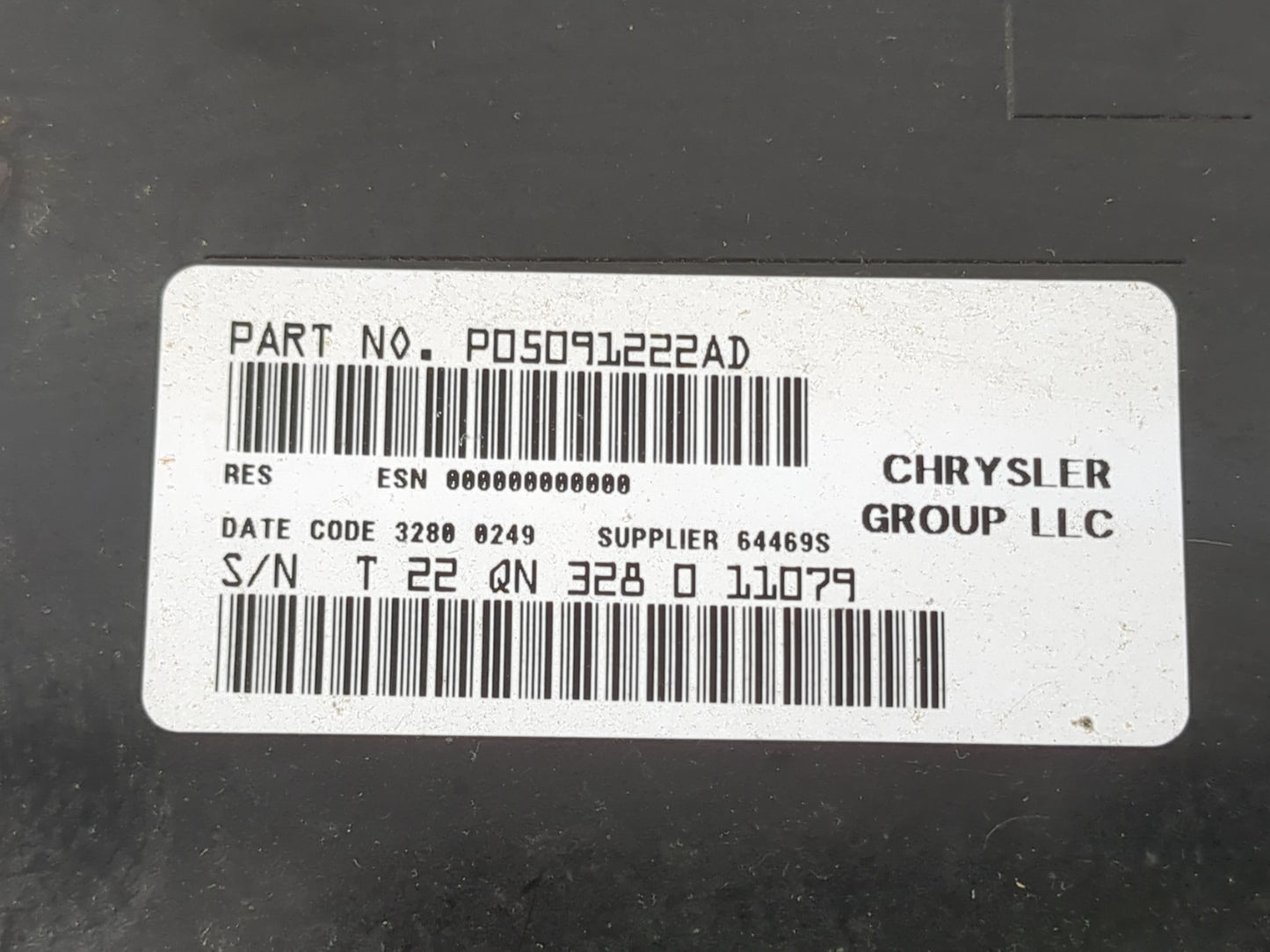 2011-2012 Jeep Patriot Radio AM FM Cd Player Receiver Replacement P/N:P05091222AD P05091195AB Fits Fits 2011 2012 OEM Used A