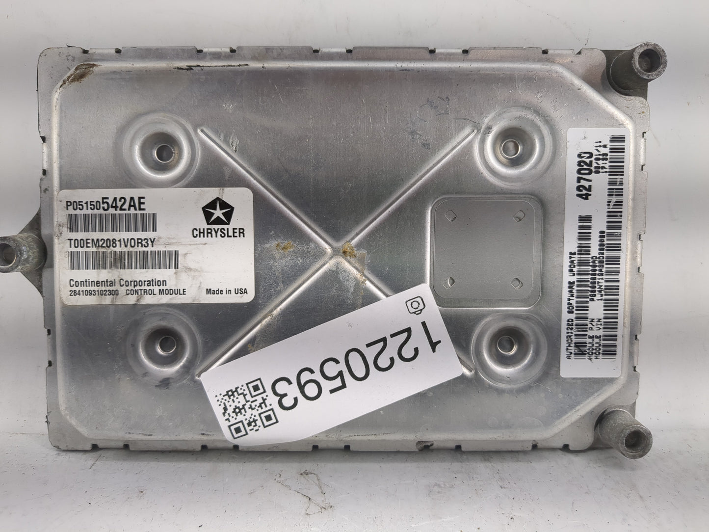 2011 Jeep Patriot PCM Engine Control Computer ECU ECM PCU OEM P/N:P68066800AD Fits Fits 2012 OEM Used Auto Parts - Oemusedau