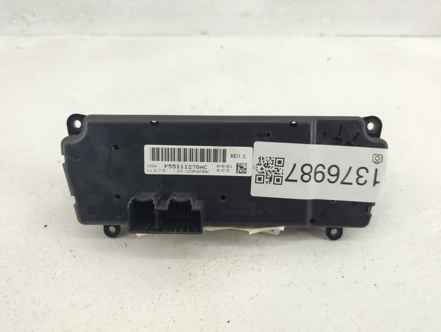 2011-2017 Jeep Patriot Climate Control Module Temperature AC/Heater Replacement P/N:P55111278AC Fits OEM Used Auto Parts - O