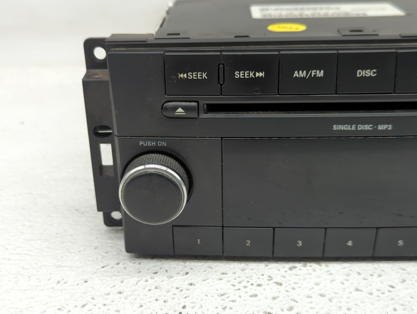 2011-2012 Jeep Patriot Radio AM FM Cd Player Receiver Replacement P/N:P05091222AD Fits Fits 2011 2012 OEM Used Auto Parts - 
