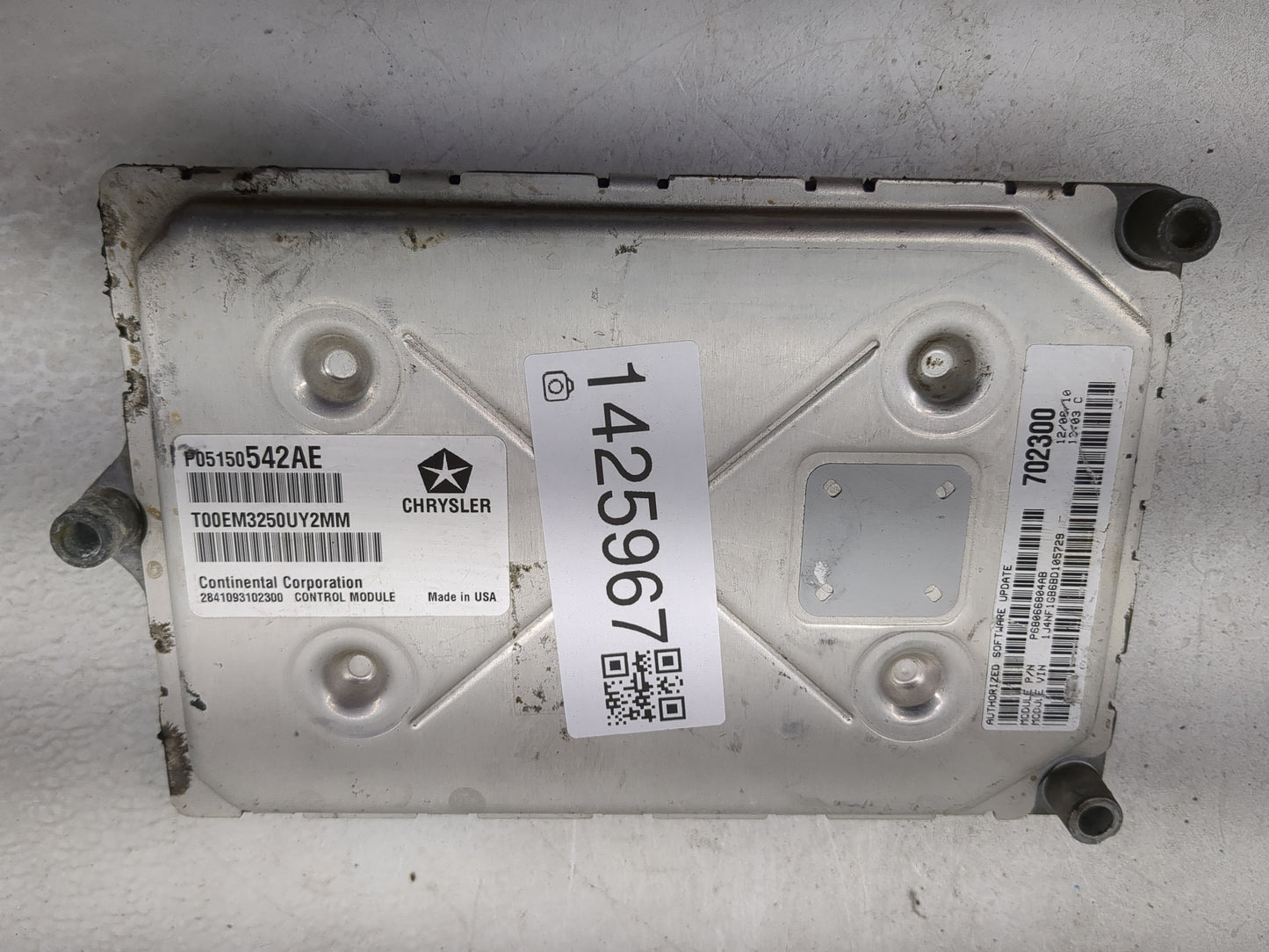 2011 Jeep Patriot PCM Engine Control Computer ECU ECM PCU OEM P/N:P05150542AE T00EM3250UY2MM, P68066884AA Fits Fits 2012 OEM