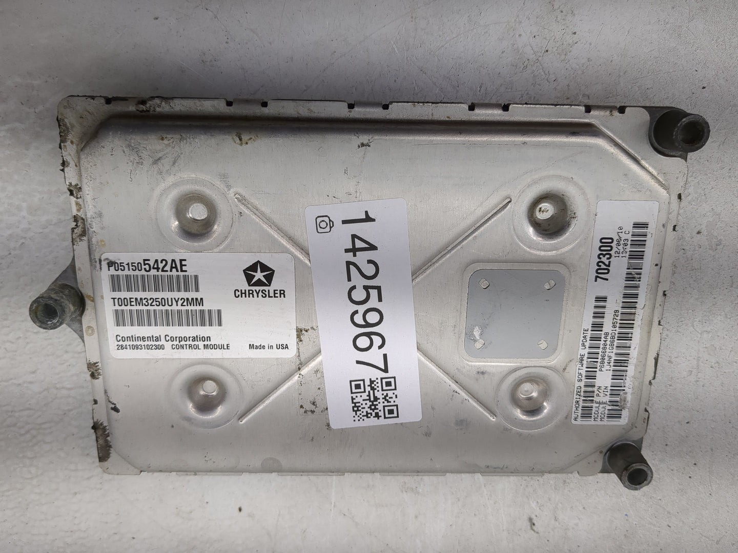 2011 Jeep Patriot PCM Engine Control Computer ECU ECM PCU OEM P/N:P05150542AE T00EM3250UY2MM, P68066884AA Fits Fits 2012 OEM